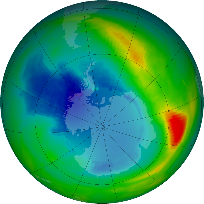 Ozone Map 1988-08-27